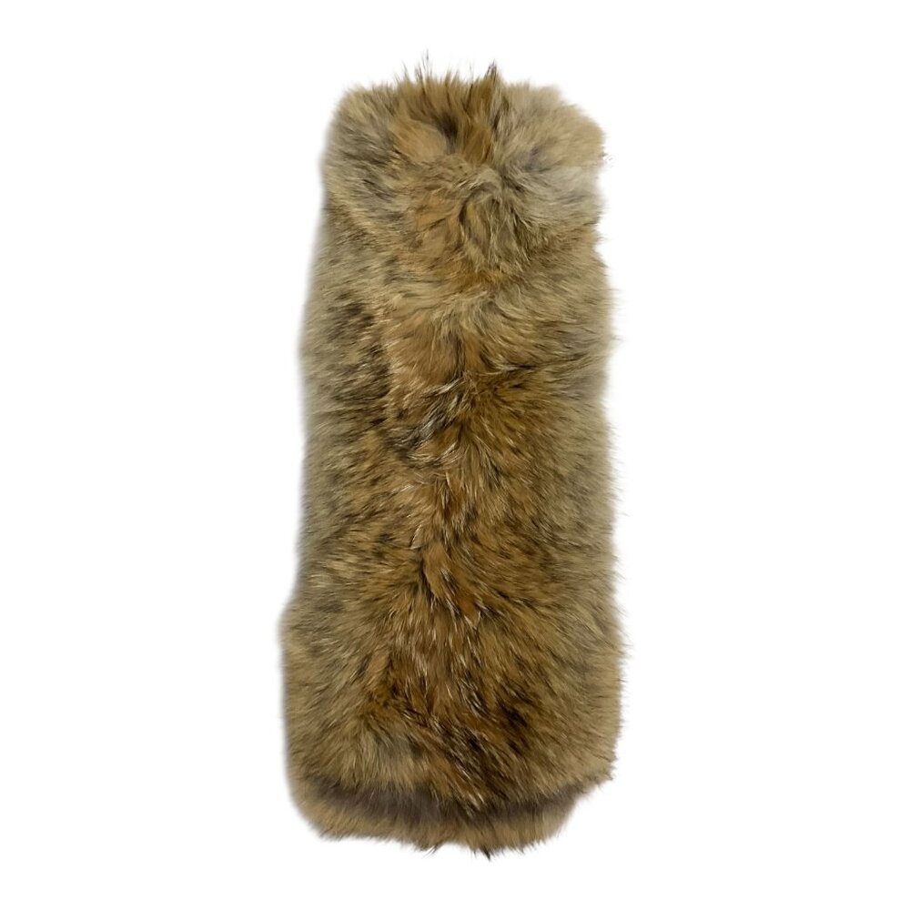 Coach Brown Faux Fur Scarf Wrap - Picture 2 of 7